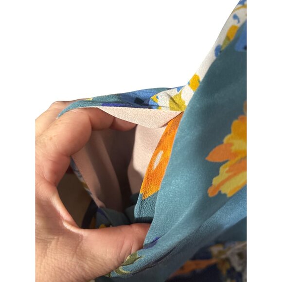 Floral Sleeveless Silk Dress By Moulinette Soeurs Size 0‎ - Picture 7 of 8